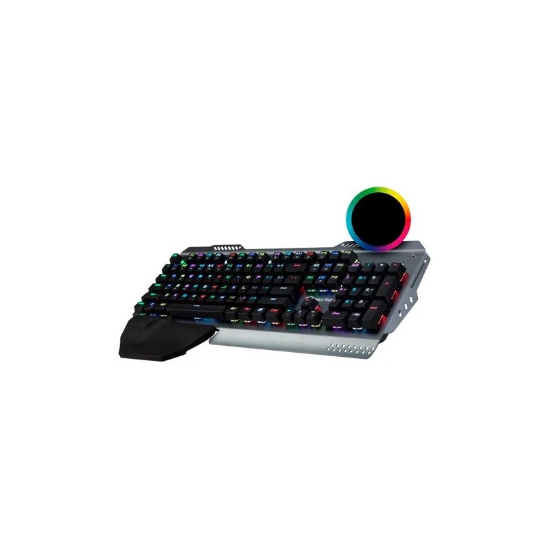 Teclado Gamer Mecanico Inverse Gray Meetion Mt-mk20 Premium Teclado Gris Idioma Español Latinoamérica