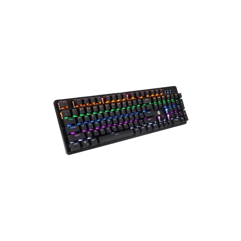 Teclado Mecanico Gamer Hp Gk100 Rgb Color Del Teclado Negro Variación Negro