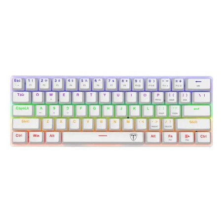 Teclado Gamer Tkl T-dagger Arena Lite T-tgk321 W-l Rainbow Blanco Inglés Internacional