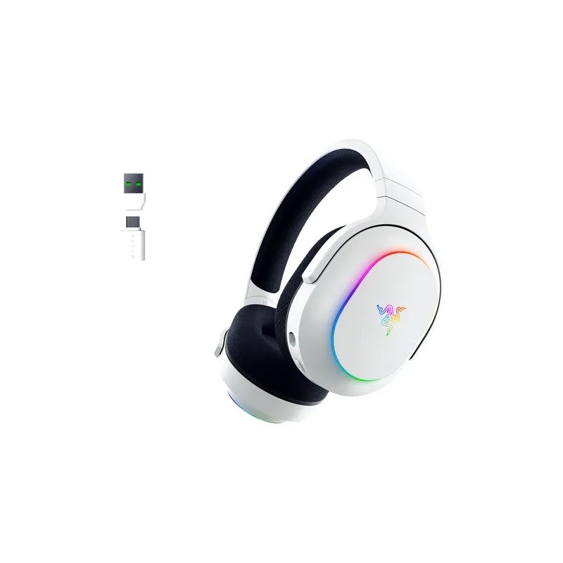 Audífonos Gamer Razer Barracuda X Chroma Multiplataforma Color Blanco