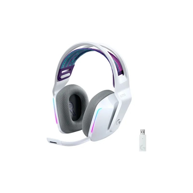 Audifono Gamer Logitech G733 Lightspeed Rgb White Color Color Blanco