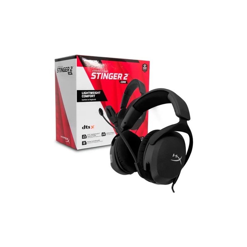 Audifonos Hyperx Cloudx Stinger 2 Core Negro Gamer
