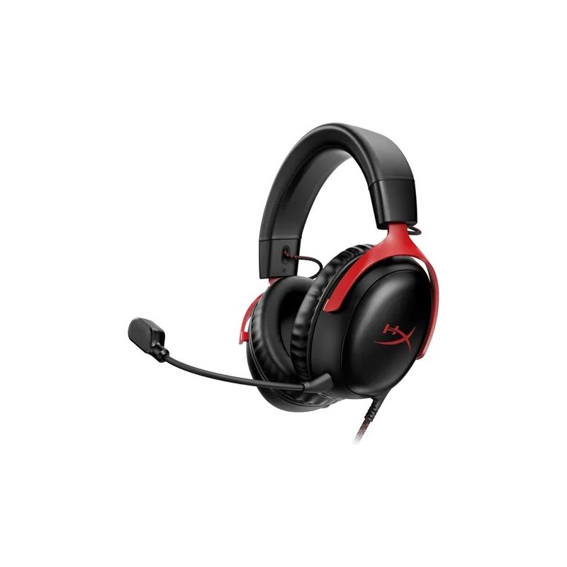 Audifono Hyperx Gamer Cloud Iii Red - Usb-c, Usb-a Y 3,5 Mm Color Black/red