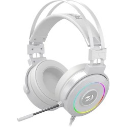 Auriculares Gamer Redragon Lamia 2 H320wrgb Lunar White Con Luz Led