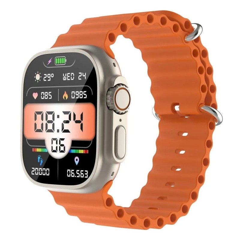 KBOD Smart Watch Reloj Inteligente Bluetooth Kbod X90 Ultra Dorado Naranja | falabella.com
